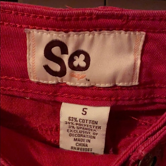 Bright Red and Orange Jeans - Picture 2 of 6